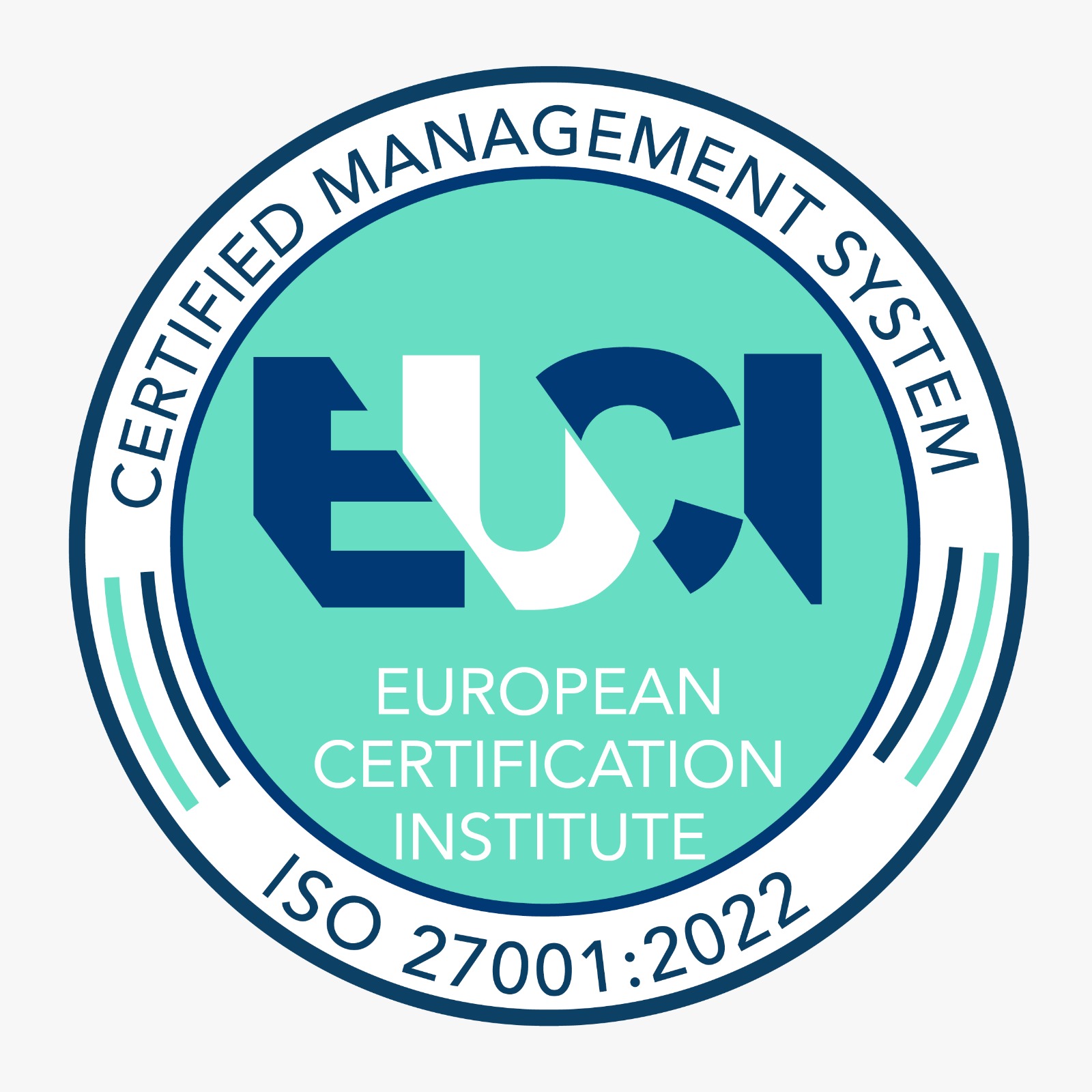 ISO 27001:2022 certification badge